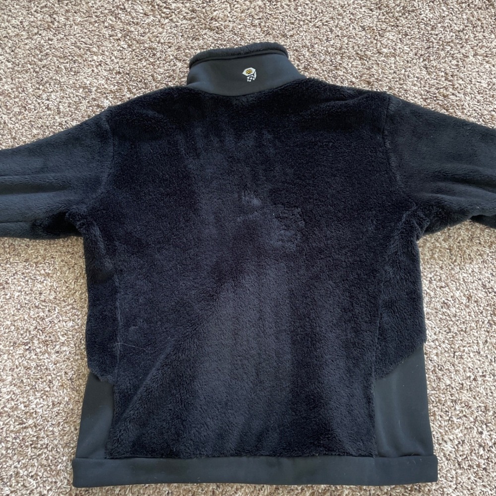 Mountain Hardwear Monkey Woman Fleece Jacket Black Full Zip Polartec Large - Picture 12 of 16